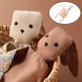 thumbnail image 3 of Bebé Toalla relajante Babero Muñeca Mordedor Bebés didad Manta de juego beige 2 Sunnimix Apaciguamiento calmante para bebés, 3 of 7