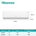 thumbnail image 5 of Hisense Aire Acondicionado MiniSplit ACR121KG, Capacidad De Enfriamiento 12000 Btu, 1 Toneladas, 115v, Modo Inteligente, Temporizador, 3 Velocidades De Ventilación, Función Sleep, Deshumidificación, 5 of 5