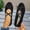 #172-Black, variant on Wowcloth Women's Wide Width Breathable Casual Flats with Bow Detail – Comfortable Round Toe Elastic Slip-On Low Heel Shoes for Everyday Wear