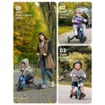 thumbnail image 3 of Bicicleta para niños pequeños Besrey 4 en 1 con asa de empuje, respaldo azul, 3 of 9