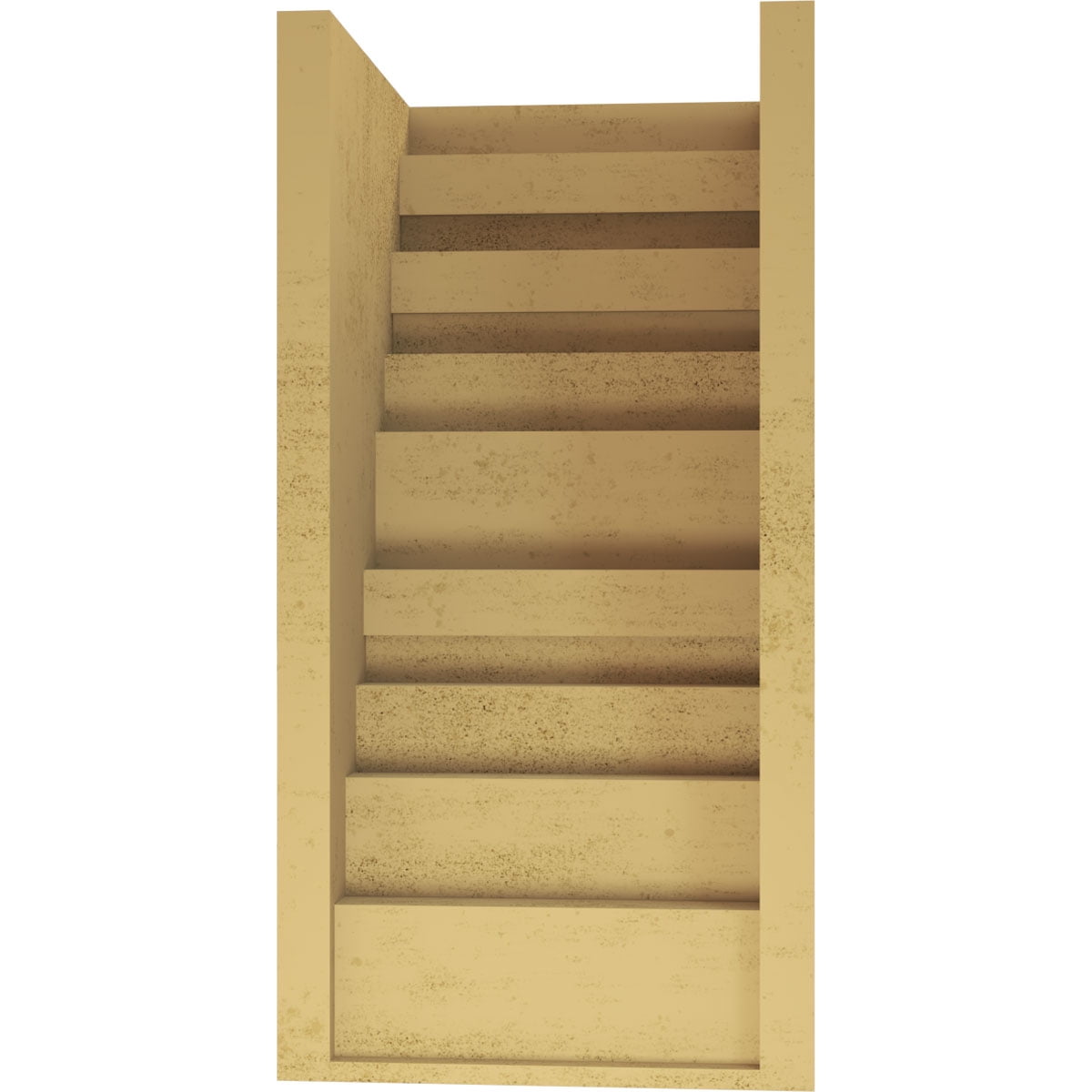 10"W x 10"D x 20"H Wide Landon Rough Cedar Woodgrain TimberThane Corbel, Primed Tan