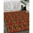 thumbnail image 2 of Ahgly Company Indoor Rectangle Patterned Mahogany Brown Area Rugs, 5' x 7', 2 of 6