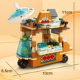 thumbnail image 6 of DIY Architecture Ice Cream Car Store Street View Food Building Blocks Kit Girls Bricks Classic Movie Model Kid Toys For Children, 6 of 9