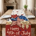 thumbnail image 4 of Lzobxe Independence Day Table Runner Patriotic Red White Blue Stars and Stripes Table Decor for Kitchen, Party and 4th Of July Festive Dining Tablecloth, 4 of 8