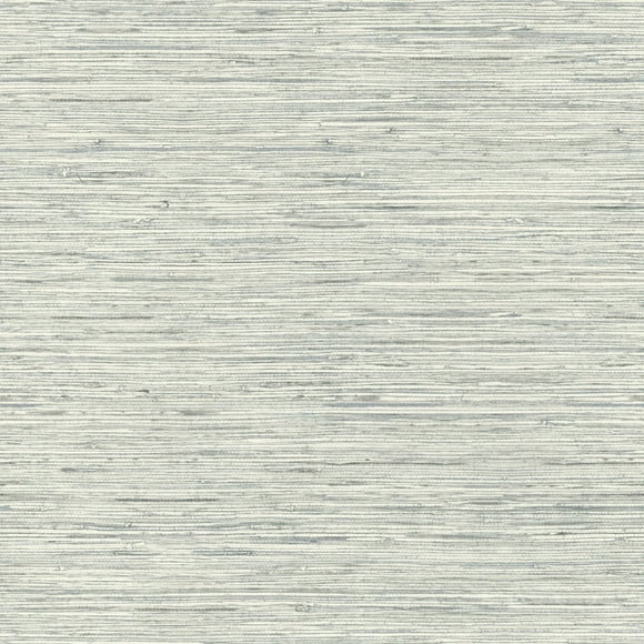 RoomMates Gray Grasscloth Peel and Stick Wallpaper, 1 roll