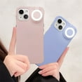 thumbnail image 5 of Haobuy for iPhone 15 Selfie Ring Light Flip Case Anti-Scratch Full-Body Slim Case with 3 Light Modes-Pink, 5 of 6