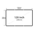 thumbnail image 2 of Projector Screen White Anti-Crease Soft High Density Portable Foldable Outdoor Movie, 2 of 7