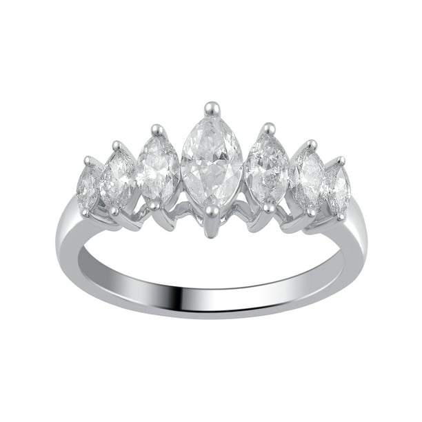 5 stone marquise diamond ring