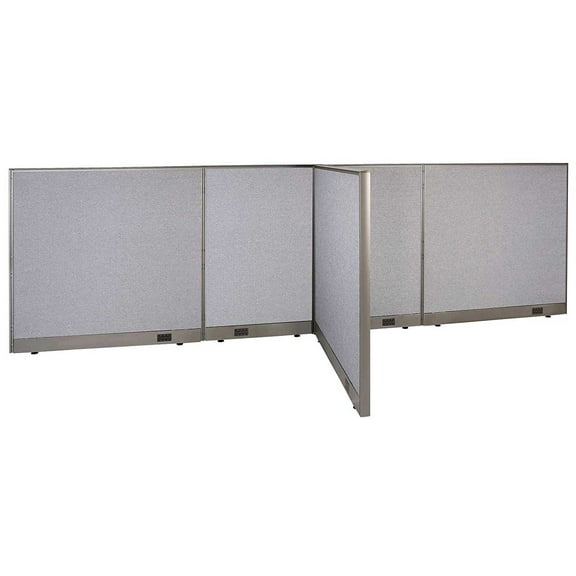 GOF T-shaped Freestanding Partition (48”D x 156”W x 48”H) Office Room Divider, Privacy Screen, Workstation Cubicle