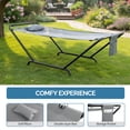 thumbnail image 2 of Grey Freestanding Hammock with Stand and Pillow - 550 lbs Capacity, 2 of 8