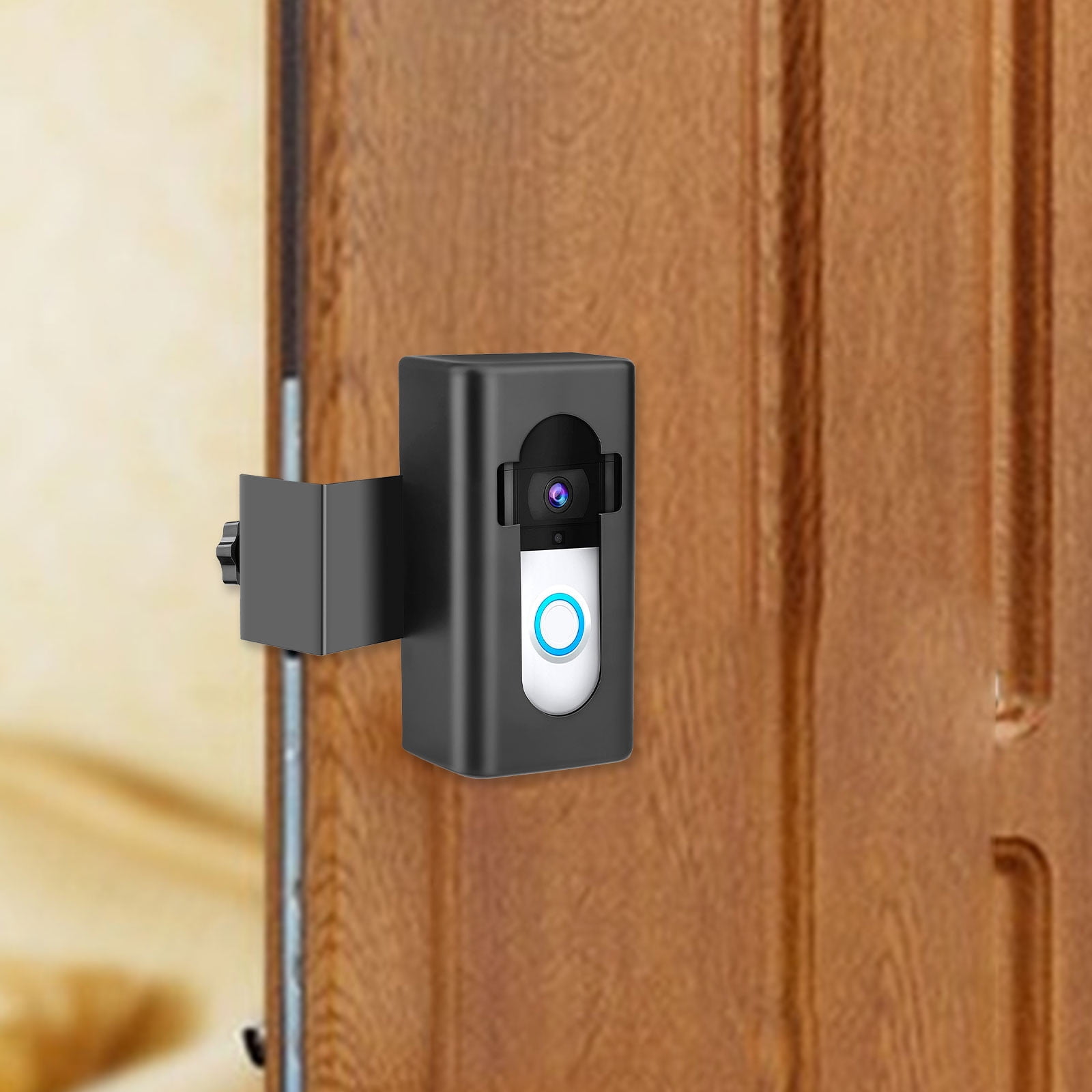 openpig Anti-Theft Video Doorbell Mount, Doorbell No-Drill Mount Fit for Most Video Doorbell, Adjustable Mounting Bracket Accessories for Houses, Apartments, Businesses