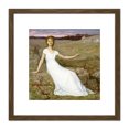 thumbnail image 1 of Puvis De Chavannes Hope Painting 8X8 Inch Square Wooden Framed Wall Art Print Picture with Mount, 1 of 4