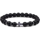 thumbnail image 4 of Pulseras cruzadas naturales para hombres, pulsera de cuentas de piedra de ojo de lava volcánica, oración de yoga de madera, joyería ajustable hecha a mano para mujeres-50145, 4 of 5