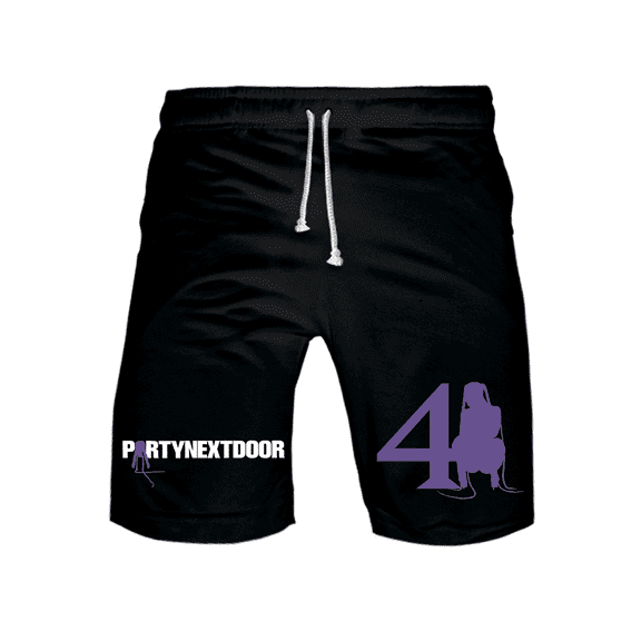 PartyNextDoor Logo Shorts Men Women Streetwear Beach Shorts Casual Sportswear