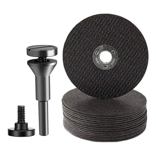 2 Inch Cut Off Wheel Kit With 1/4" Stem Mandrel - 5 Pack Cutting Discs For Metal & Stainless Steel