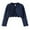 Dark Blue, variant on CPNG Toddler Girls Knit Open Front Shrug Long Sleeve Lace Bolero Cardigan Sweater Kids Cute Shawl Jacket with Button Closure Dress Cover Up Streewear
