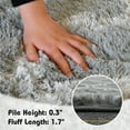 thumbnail image 4 of Pentantan 8ft x 10ft Geometric Shag Area Rugs for Living Room, Moroccan Fluffy Bedroom Carpet, Light Gray, 4 of 8
