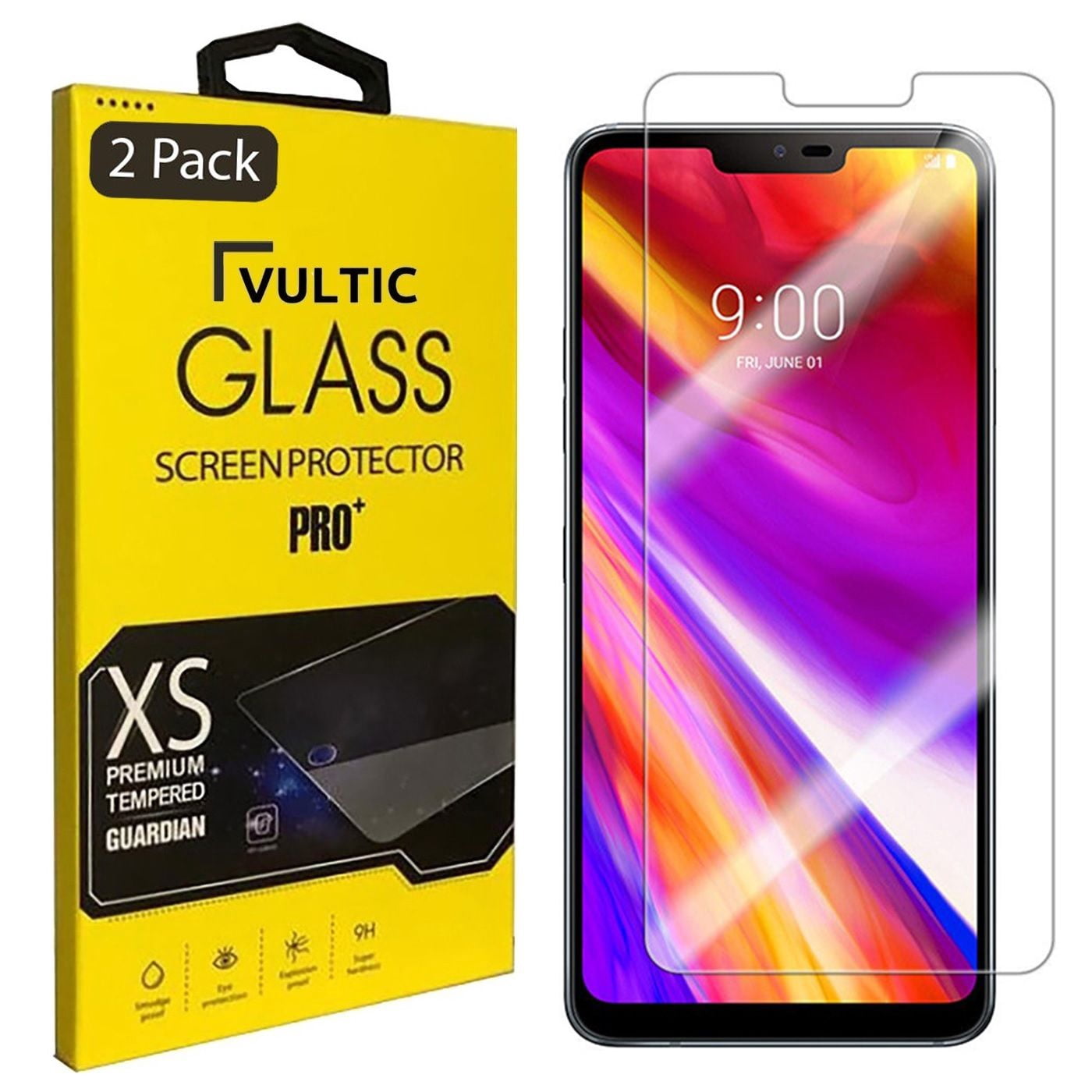 [2 Pack] Vultic LG G7 ThinQ / LG G7 One / LG G8 ThinQ Screen Protector ...