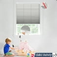 thumbnail image 6 of Keego No Drilling Cordless Cellular Shades Honeycomb Window Blinds Easy Installation Heat Insulating Noise Reducing Curtains Semi-Blackout Silver, 37.0"w x 42"h, 6 of 8