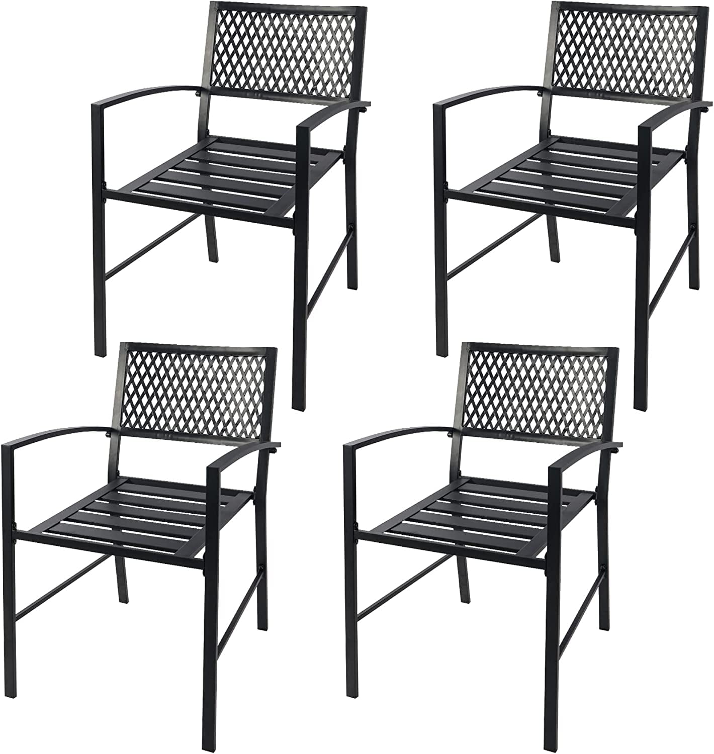 redcamp-outdoor-patio-chairs-set-of-4-metal-chair-with-arms-stackable