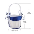 thumbnail image 2 of Sparkling Crystal Rhinestone Hearts Bowknot Decor Flower Girl Basket Wedding Supplier - Blue, 2 of 6