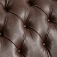 thumbnail image 5 of Cfowner Button-Tufted Chaise, Lounge Chair & Indoor Leisure Sofa Couch for Living Room, Dark Brown, 5 of 6