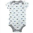 thumbnail image 4 of Luvable Friends Baby Boy Cotton Bodysuits 5pk, Airplane, 12-18 Months, 4 of 6