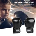 thumbnail image 4 of DYEXPRESS Boxing Gloves, Pro Training Sparring, Sponge PU Leather, Suitable for Children Aged 3-12, Heavy Punching Bag Focus Mitts Pads Workout, Ventilated Palm, Multi Layered, 1 Pair (Black), 4 of 8