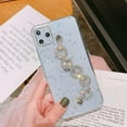 thumbnail image 5 of Compatible with iPhone 13 Case, Glitter Clear Cute Sparkly Bling Star Design Luxury Shiny Crystal Silver Chain Protective Cover for Ladys Girls and Women, 5 of 6