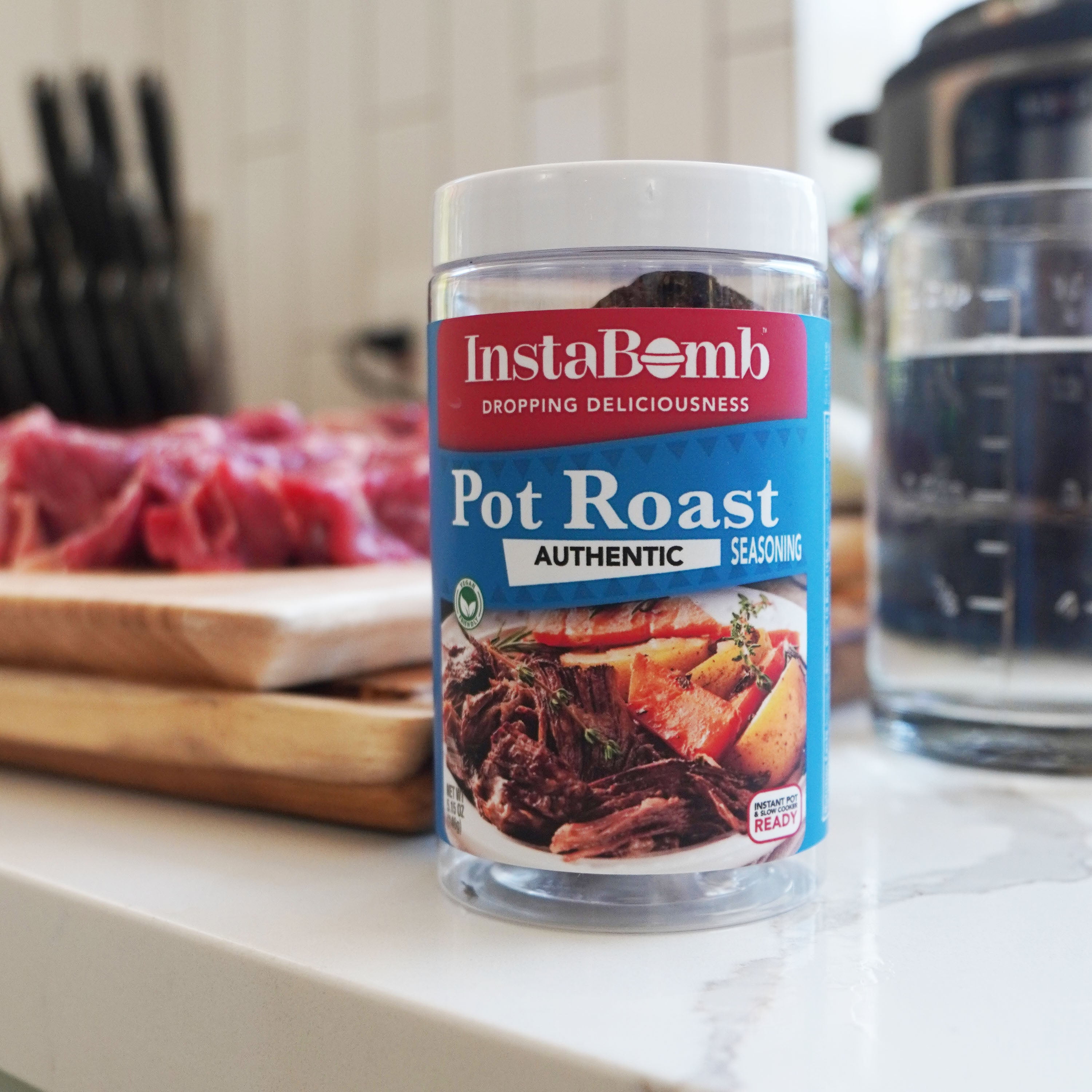 InstaBomb Pot Roast Bomb - 2 Pack - Just Add Water, Meat, & 1 Birria Bomb - Seasoning Bomb - Instant Pot - Slow Cooker