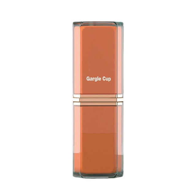 Vaso portátil para cepillo de dientes de viaje, vaso para hacer gárgaras, reutilizable para viajes de negocios y duchas. Naranja