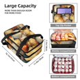 thumbnail image 3 of Shell Double Layered Insulated Refrigerated Lunch Bag with Large Capacity and Hand Carry, 7.1x11.4x16.1 inches, Two Compartments for Double the Convenience, 3 of 6