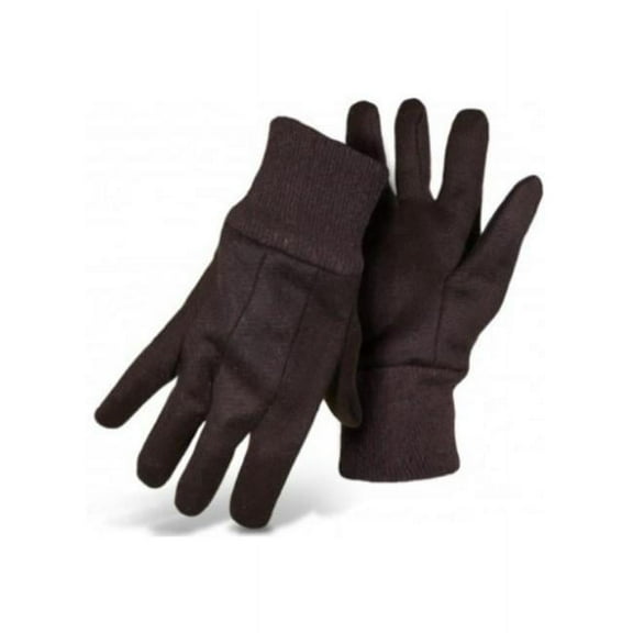 West Chester Protective Gear  8 oz Polyester & Cotton Jersy Glove, Brown - Large - Case of 12