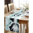 thumbnail image 2 of Ink Painting Mountains Lake Surface Table Runner-36 Inch Long Chinese Style Table Runners Linen Burlap Tablerunner for Kitchen Dining Room Holiday Party, 2 of 9