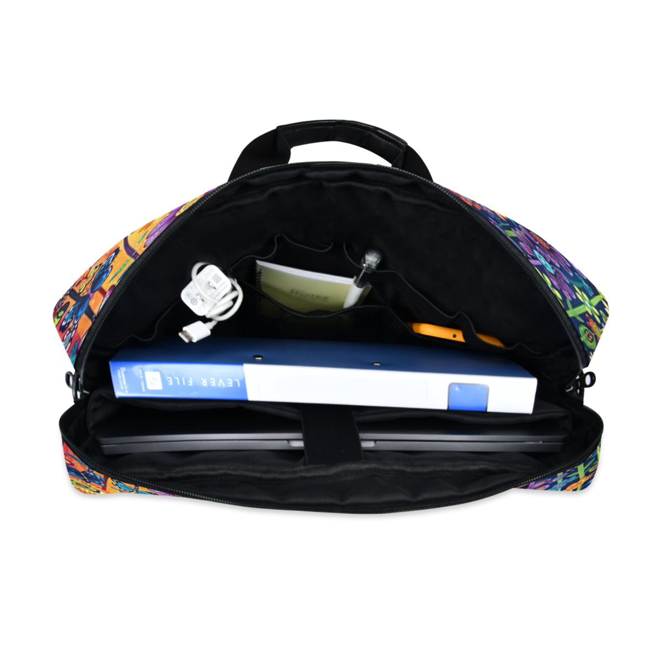 Laptop Bag Laptop Briefcase 15.7 x 3 x 11.8 Inches Laptop Bag Briefcases Laptop Storage Travel Laptop Bag Work Laptop Bag Purple Flowers and Butterflies