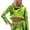 1-244Green1427, variant on CAIVO Hoodies For Women Cropped Hoodie Long Sleeve Pullover Oversized Casual Streetwear Tops For Ladies Solid Color Running Sweatshirts