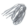thumbnail image 4 of NEW 4X Trainers Plastic Tips 52.4 Long Grey Flat Wide Shoe Laces Strings, 4 of 4