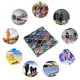 thumbnail image 2 of Toallas de Escamas de Sirena Toystoory Chal de Playa Transpirable con Purpurina Protector Solar, 2 of 6
