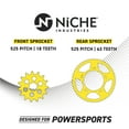 thumbnail image 4 of Niche Sprocket Chain Set for Triumph Scrambler 865 18/43T 525 Motorcycle MK1004042, 4 of 9