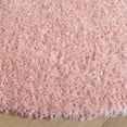thumbnail image 3 of SAFAVIEH Lindsay Deborah Solid Polyester Shag Area Rug, Pink, 6'7" x 6'7" Round, 3 of 7