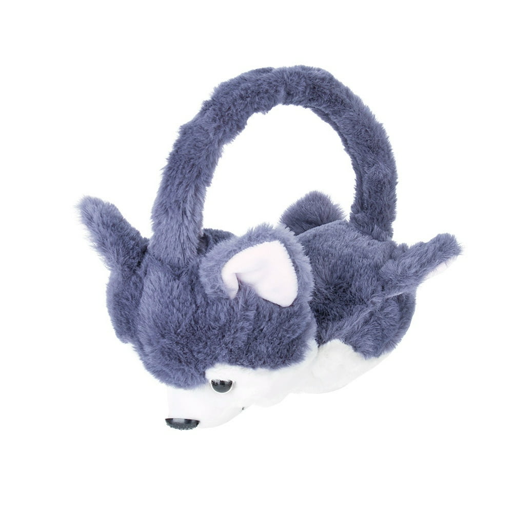 Cute Cat Dog Animal Design Winter Soft Plush Ear Muffs Animal Earmuffs