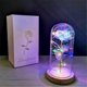thumbnail image 2 of Eternal Rose and LED light "Beauty and the Beast" Eternal Rose under Colored Bell, 2 of 4