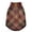 Plaid In Dark Red, variant on Pet Winter Coat Snow Zipper Clothing Cold Weather Dog Vest Warm Puppy Coat Gold Pattern