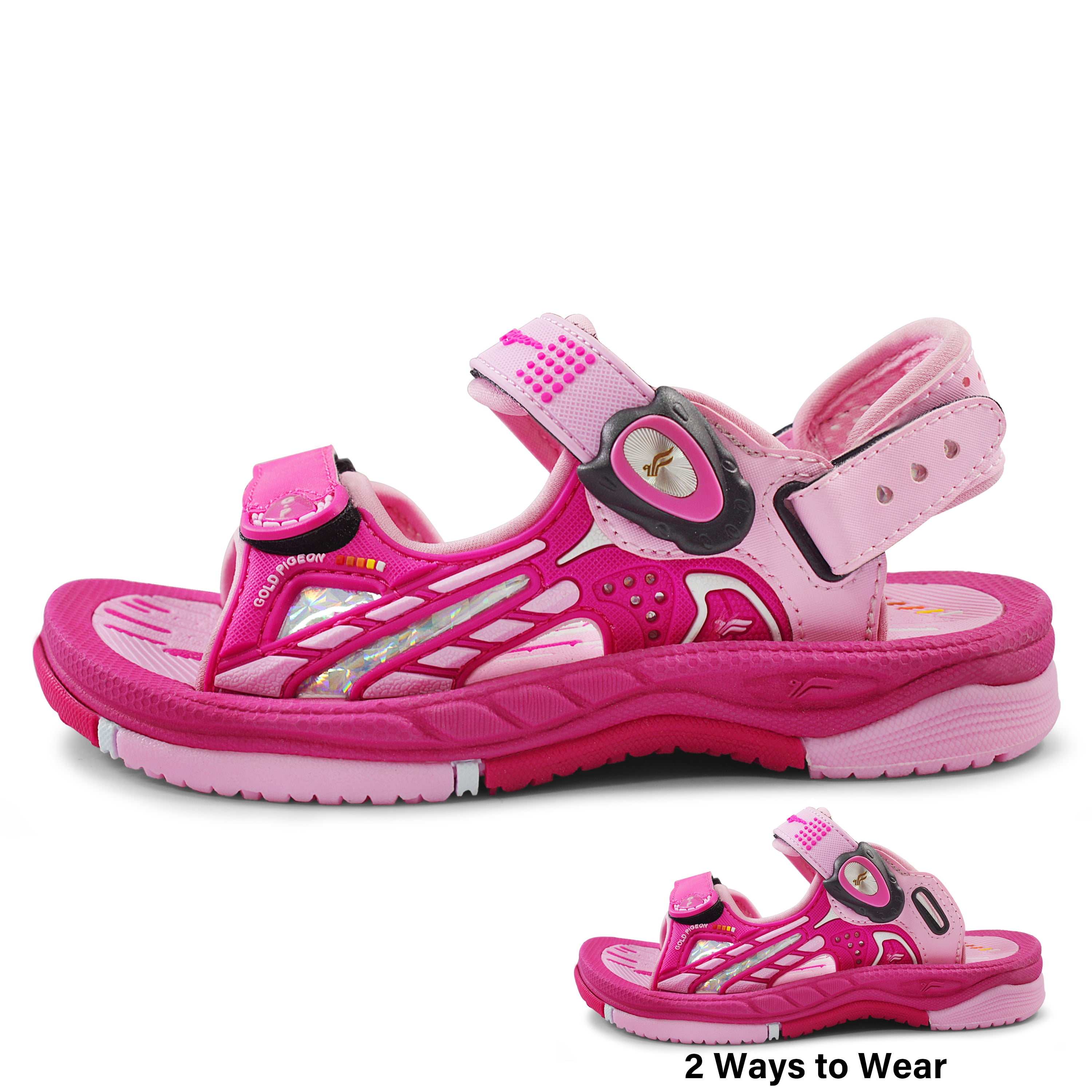 GP Kids Signature SNAP LOCK Sandals: 0706 Fuchsia, EU28 (Size