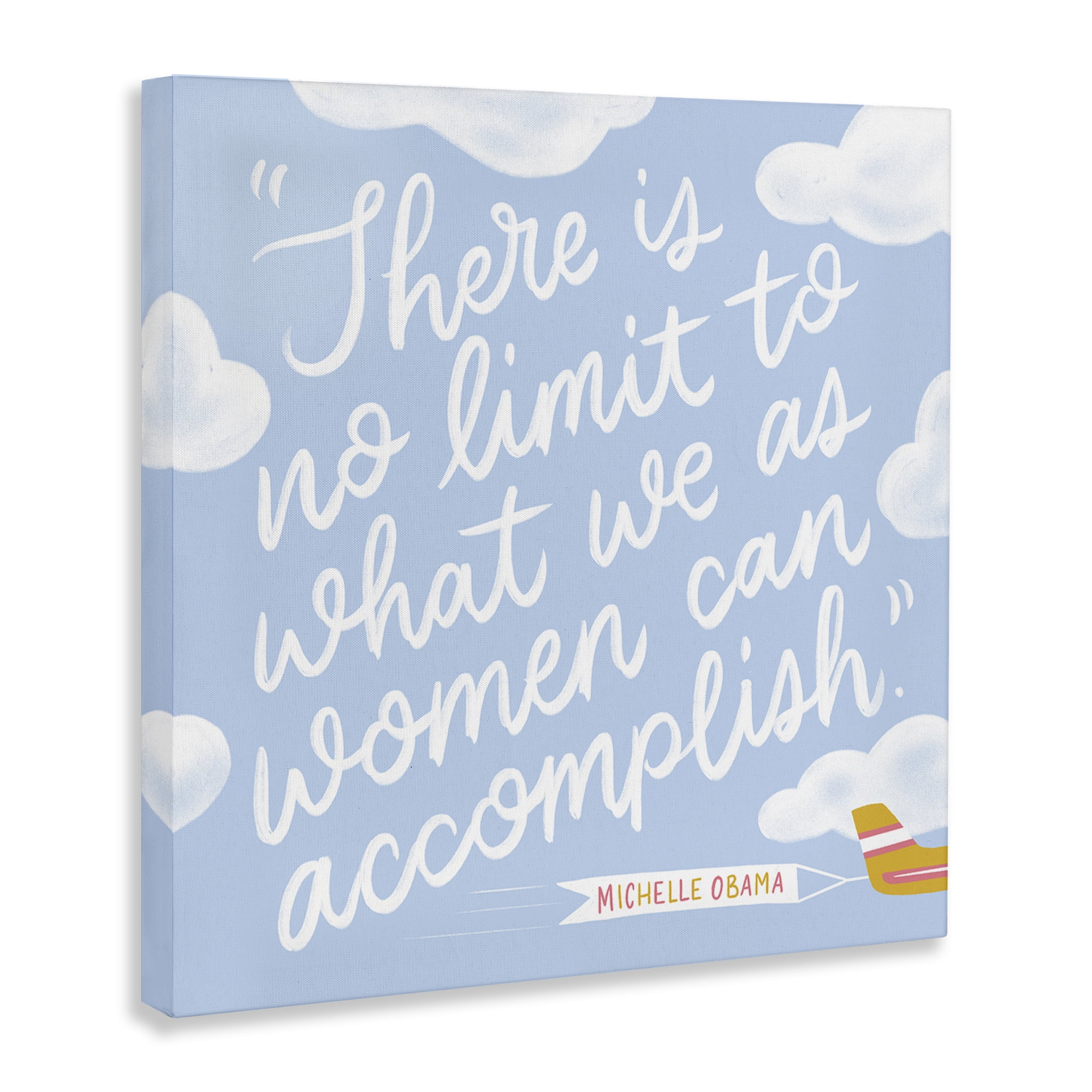 Stupell Industries Women Accomplishment Quote Text & Numbers Painting Wrapped Canvas Art Print Wall Art, 24 x 24