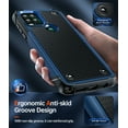 thumbnail image 4 of LeYi Motorola Stylus 5g 2021 Case with 2 Pack Screen Protectors, Dual Layer Protective Hard PC Back & 4 Corners with Airbags for Moto G Stylus 5g 2021 Case - Blue, 4 of 8