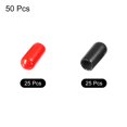 thumbnail image 3 of Unique Bargains 50pcs Rubber End Caps Cover Assortment 5.5mm Screw Thread Protector for Screw Bolt Black Red, 3 of 5
