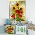 thumbnail image 3 of Designart 'Poppies and Sunflowers In The Wild' Traditional Framed Art Print, 3 of 4