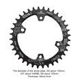 thumbnail image 3 of Plato De Bicicleta 96Bcd Bielas para bicicleta MTB, cadena estrecha y ancha 96BCD (negro 36T), 3 of 3