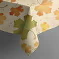 thumbnail image 5 of Autumn Fall Leaves Pattern Square Tablecloth,Waterproof Square Table Cover,Wipeable Spillproof Washable Table Cover for Home Kitchen Party Decor 52"x52"(132x132cm), 5 of 6